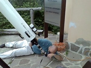 Giancarlo in azione...