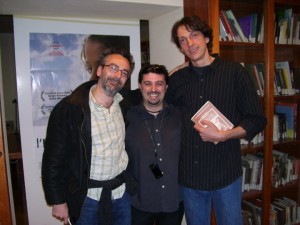 Da Sx:  Gianluca "BOKA" Gaiba, Robert Grechi, Michele Sanguinetti, sempre alla Reunion Simulmondo