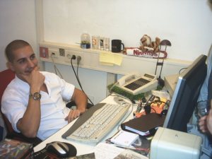 Il Raffo "impegnato" in una conversazione! Notate l'occhio attento...