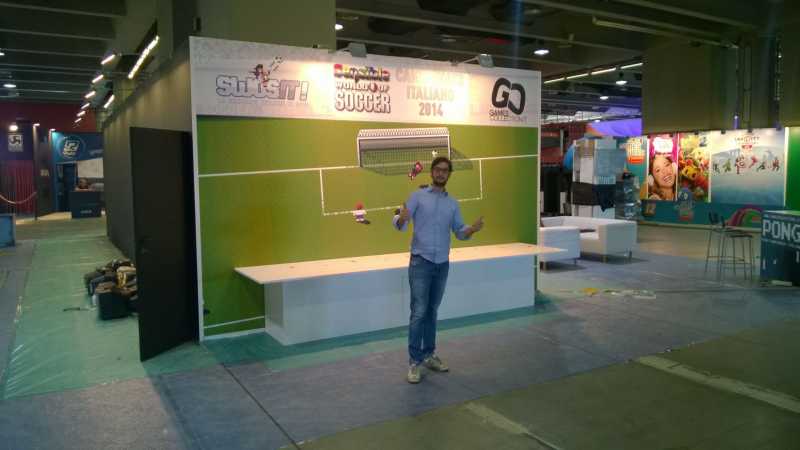 Lo stand di SWOS.IT alla fiera  Games Week Retro di Milano