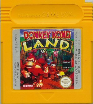 L'originale cartuccia di gioco giallo banana...